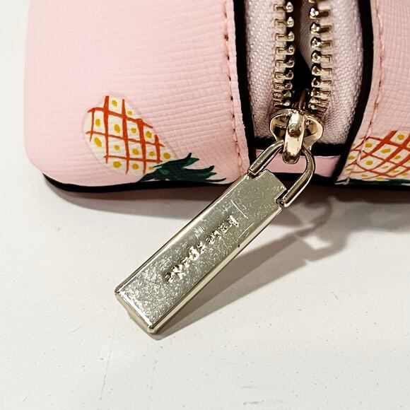 Kate Spade Pineapple Pink Makeup Cosmetic Travel Bag - Picture 3 of 5